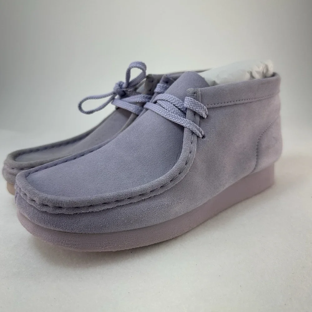 Clarks Originals Wallabee Boot Lilac Suede Women's Size 4 New In Box